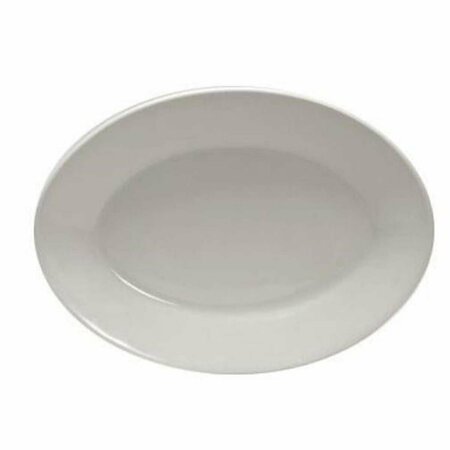 TUXTON CHINA 9.38 in. x 6.75 in. Oval Platter - White - 2 Dozen TRE-934